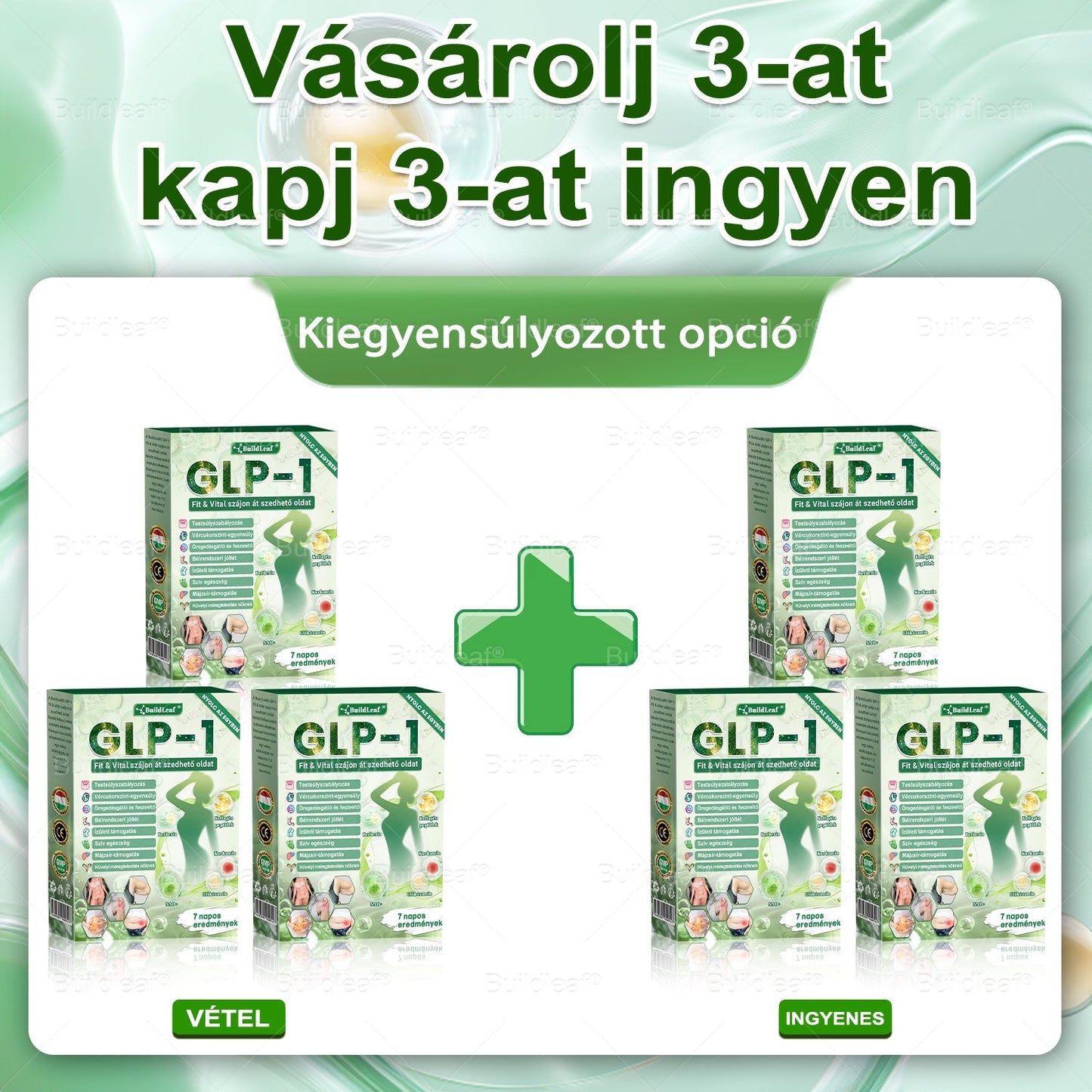 Klinikai kutatásokkal igazolt | A BuildLeaf® Berberine GLP-1 Pro Súlycsökkentő Szájon át szedhető oldat segíthet a makacs súlytöbblet, anyagcsere- és energiaproblémák kezelésében, támogatva a jobb közérzetet és vitalitást