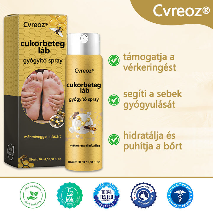 🌿🐝Cvreoz® méhméreg gyógyítóspray a sebek gyógyulására és regenerálására a kezeken és alábakon