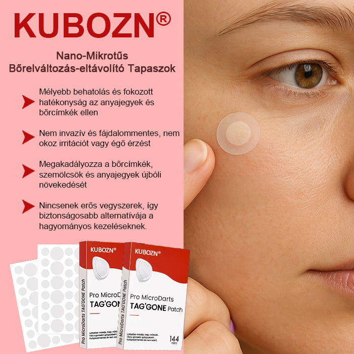 KUBOZN® Nano-mikrotűs bórcímke-eltávolító tapaszok