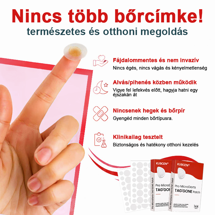 KUBOZN® Nano-mikrotűs bórcímke-eltávolító tapaszok