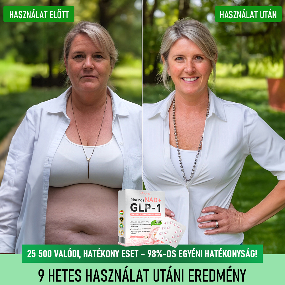 Tooyes® GLP-1 Magas Koncentrációjú Folyékony Gyöngyök - NAD+, Moringa, HCA összetevőkkel (Fogyás, Öregedésgátlás, Bél- és Immunrendszer támogatás, Vércukorszint egyensúly, Szív- és Agyegészség)