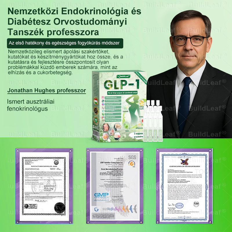 BuildLeafe® GLP-1 8-in-1 Fit & Vital Szájhigiéniai oldat Alkalmas elhízás, szív- és érrendszeri egészség, cukorbetegség, alvási apnoe, bélrendszeri egészség, ízületiproblémák és egyéb egészségügyi igények esetén