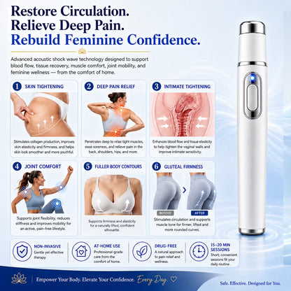 EchoLaseTM Advanced Acoustic Shockwave Therapy System✅Restores breast and gluteal firmness, revitalizes intimate tissue, and provides deep-target relief for muscle pain, joint stiffness, and tendon discomfort.
