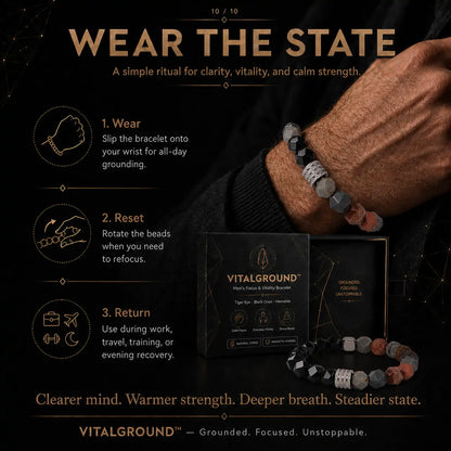 VITALGROUND™ Men's Focus & Balance Bracelet