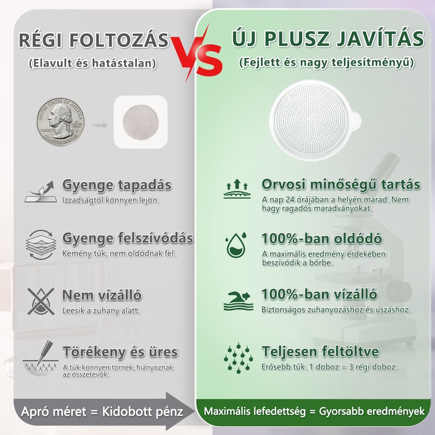 【Teljesen új PLUS tapasz】 ☘️☘️𝑳𝒖𝒙𝒂𝒓𝒊𝒔𝒆® 𝑴𝒐𝒓𝒊𝒏𝒈𝒂 𝑿 𝑩𝒆𝒓𝒃𝒆𝒓𝒊𝒏 10-𝑰𝒏-1 𝑯𝒂𝒍𝒂𝒅ó 𝑵𝒂𝒏𝒐 𝑴𝒊𝒌𝒓𝒐𝒕ű𝒌 𝑻𝒂𝒑𝒂𝒔𝒛 (𝑵𝒂𝒑𝒊 𝒆𝒈𝒚𝒔𝒛𝒆𝒓, 𝒍á𝒕𝒉𝒂𝒕ó 𝒗á𝒍𝒕𝒐𝒛á𝒔𝒐𝒌 7 𝒏𝒂𝒑 𝒂𝒍𝒂𝒕𝒕）𝑬𝒍𝒉í𝒛á𝒔, 𝒄𝒖𝒌𝒐𝒓𝒃𝒆𝒕𝒆𝒈𝒔é𝒈, 𝒂𝒍𝒗á𝒔𝒊 𝒂𝒑𝒏𝒐𝒆 é𝒔 í𝒛ü𝒍𝒆𝒕𝒊 𝒑𝒓𝒐𝒃𝒍é𝒎á𝒌