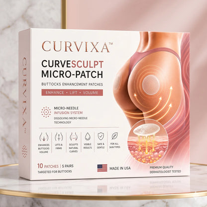 Curvixa™ CurveSculpt Micro-Patch ✦ Sculpt • Firm • Smooth Lower Body Curves ✦ Micro-Needle Infusion System