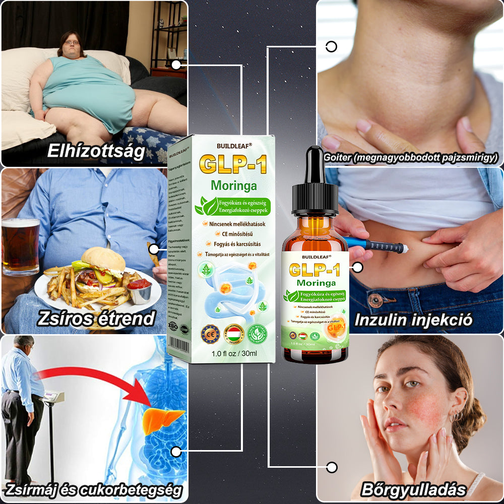 A Magyar Orvosi Kamara hivatalos ajánlásával 💥💥| BuildLeaf® Berberin + Moringa GLP-1 Gyógynövényes Cseppek (Magyar Formula)
