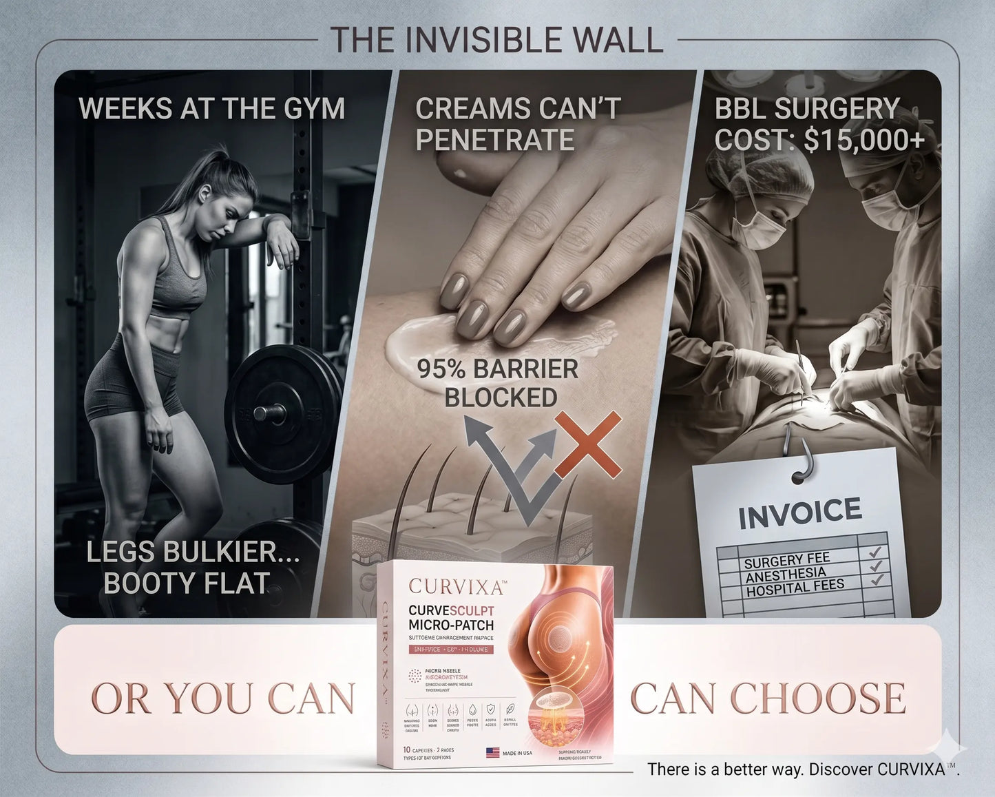 Curvixa™ CurveSculpt Micro-Patch ✦ Sculpt • Firm • Smooth Lower Body Curves ✦ Micro-Needle Infusion System