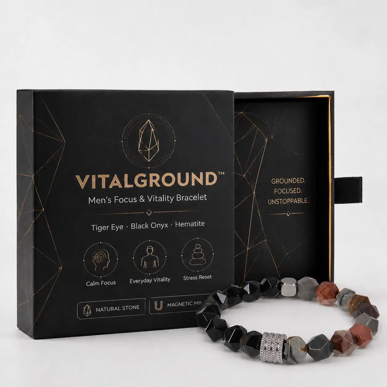 VITALGROUND™ Men's Focus & Balance Bracelet