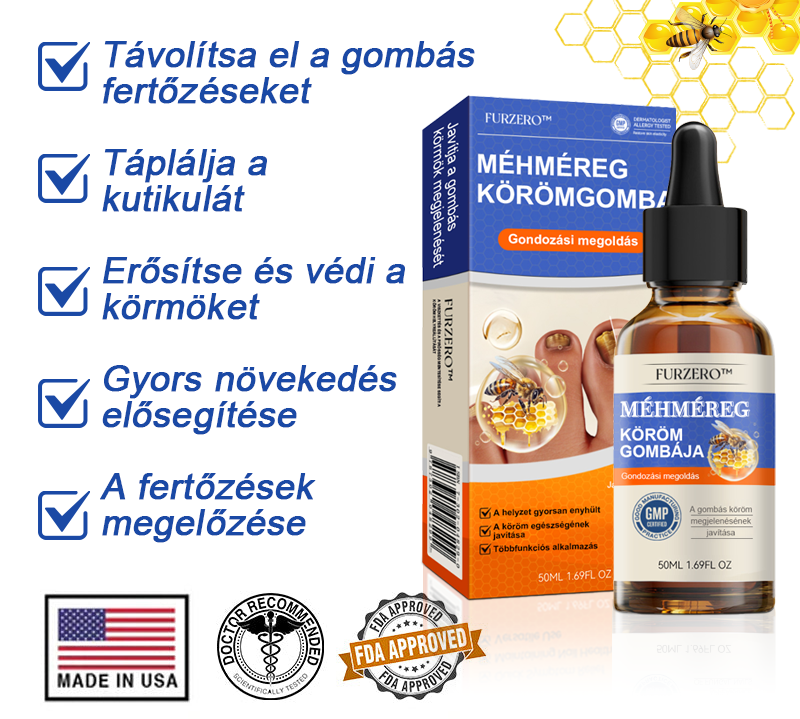 🐝Furzero™ Méhméreg Körömgomba Kezelő Oldat: Teljes megoldás a körömgomba problémájára