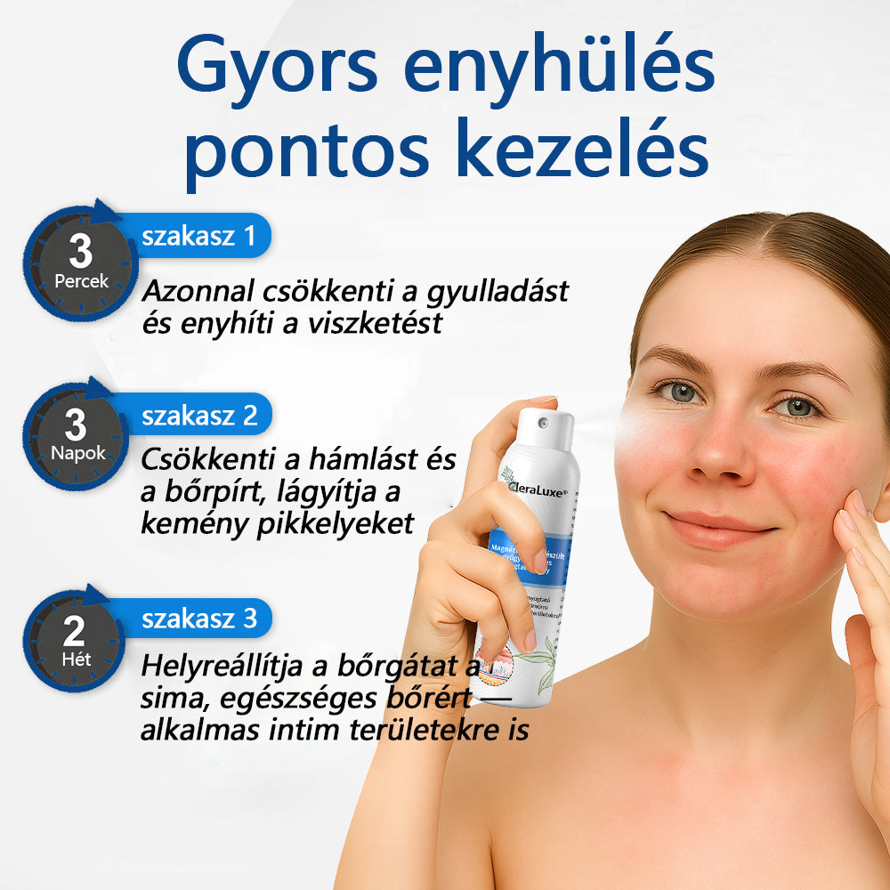 CleraLuxe®  Magnézium Gyógynövényes Pszoriázis Spray📦
