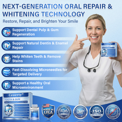 A Te Mosolyod🦷Ceoerty® Fog‑ és Ínyjavító Gyorsan Oldódó Mikrotűs Tapasz✨ (𝟓‑az‑1‑ben 💎 Zománc és Dentin Újraépítése • Ínyek Erősítése • Fogkő és Rossz Szag Megszüntetése • Fogfehérítés • Fogérzékenység Megállítása)