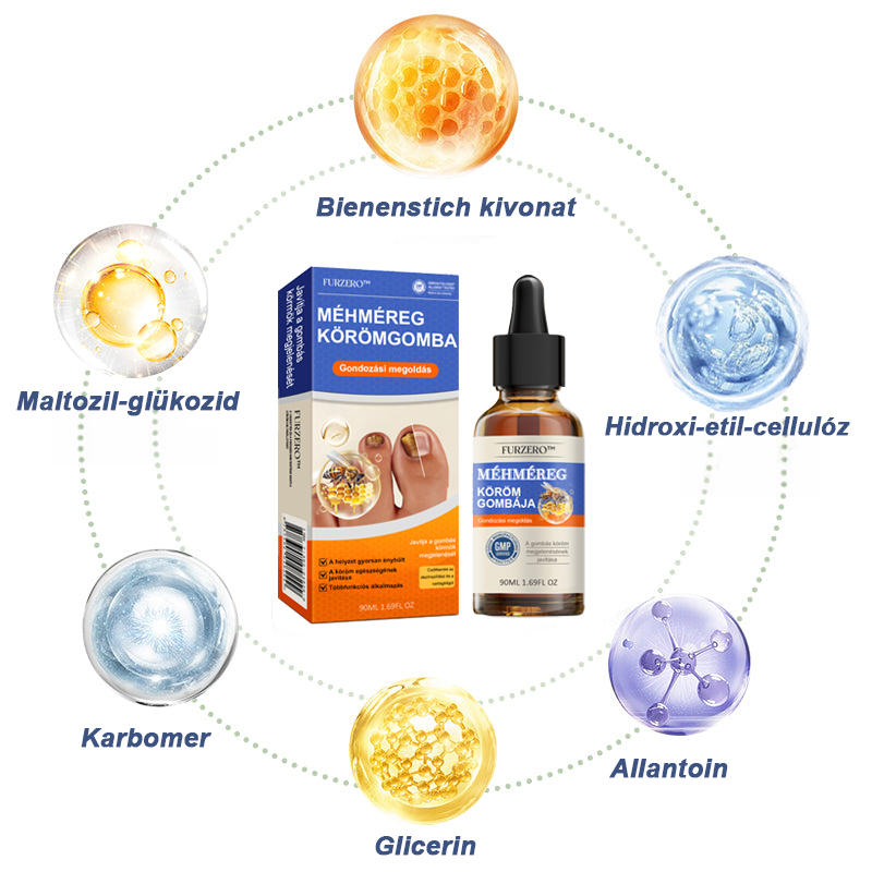 🐝Furzero™ Méhméreg Körömgomba Kezelő Oldat: Teljes megoldás a körömgomba problémájára