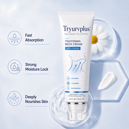 ✨ Tryurvplus™ Instant Neck Lift Cream  — 🧴 Infused with Retinol & Hyaluronic Acid | Firms the Neck, Reduces Wrinkles & Double Chin