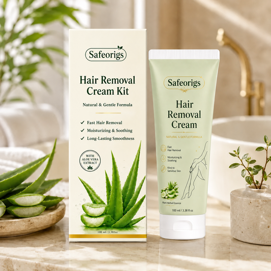 Safeorigs  Natural Gentle Hair Removal Cream | For Women & Men, Sensitive Skin