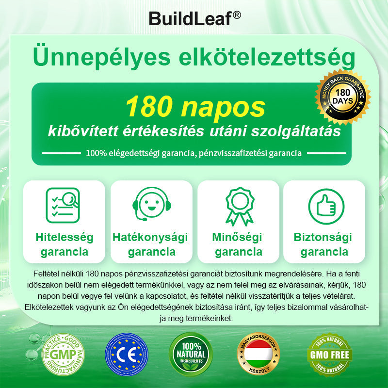 BuildLeafe® GLP-1 8-in-1 Fit & Vital Szájhigiéniai oldat Alkalmas elhízás, szív- és érrendszeri egészség, cukorbetegség, alvási apnoe, bélrendszeri egészség, ízületiproblémák és egyéb egészségügyi igények esetén