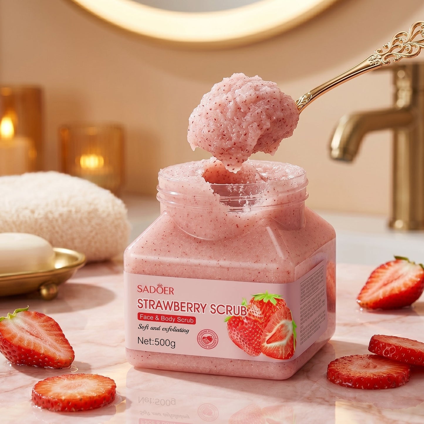 ⚠️Please take good care of your skin! ✅This gentle exfoliating scrub is suitable for all skin types.🎁-XXS