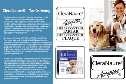 🌟[Hivatalos áruház] CleraNaure® Pet Dental & Digestive Health Oral Liquid – Frissíti a leheletet, eltávolítja a fogkövet, elősegíti az íny regenerálódását és stabilizálja a fogakat (macskák és kutyák számára) – Ma 80% kedvezménnyel!