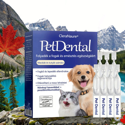 🌟[Hivatalos áruház] CleraNaure® Pet Dental & Digestive Health Oral Liquid – Frissíti a leheletet, eltávolítja a fogkövet, elősegíti az íny regenerálódását és stabilizálja a fogakat (macskák és kutyák számára) – Ma 80% kedvezménnyel!