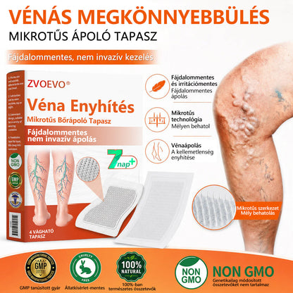 ☘️ Zvoevo® Vein Ease mikro-tűs ápoló tapasz (pókgerincvénák, visszér, duzzanat, fáradt lábak kezelésére)📦