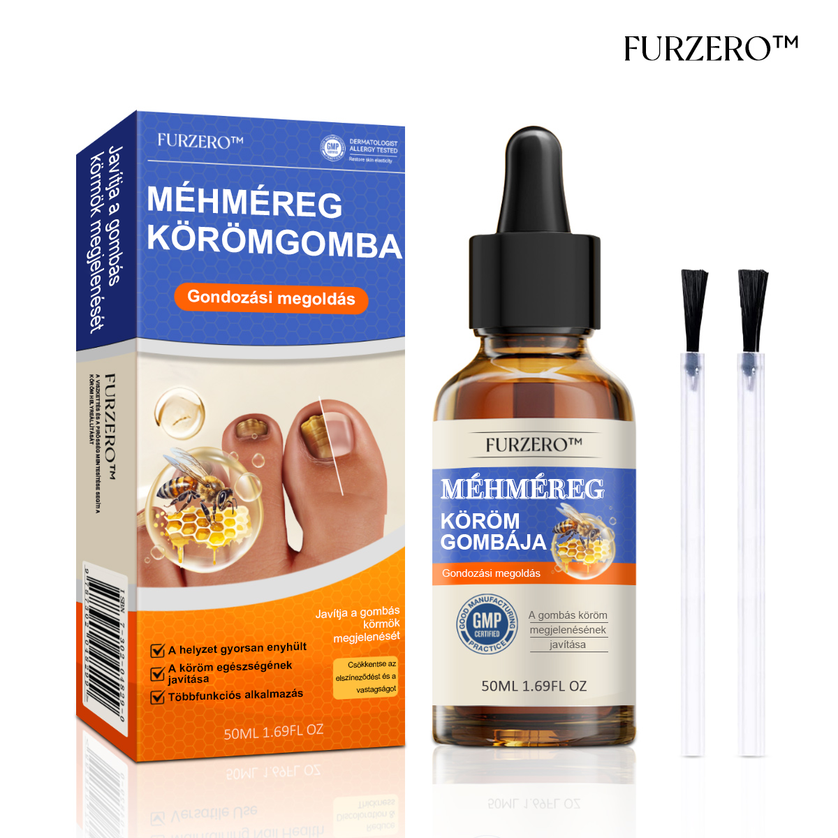 🐝Furzero™ Méhméreg Körömgomba Kezelő Oldat: Teljes megoldás a körömgomba problémájára