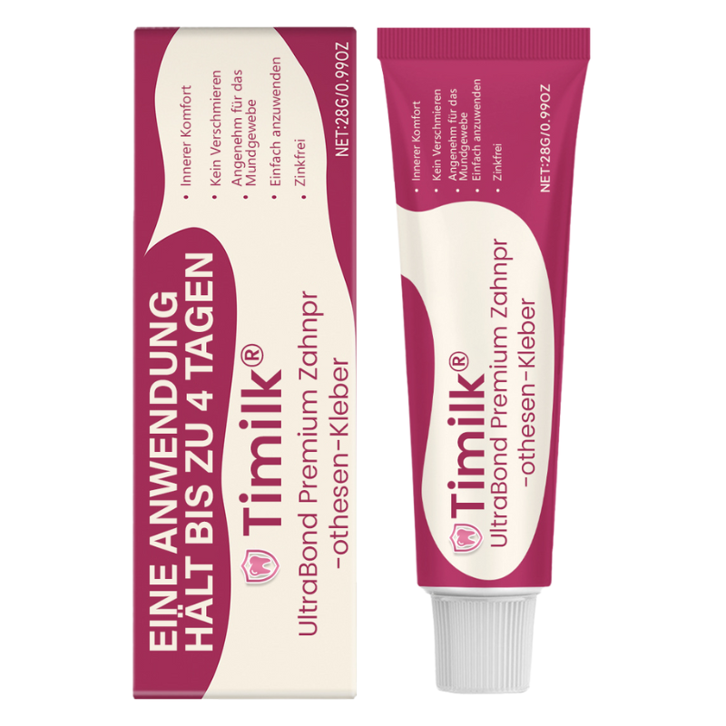 UltraBond Premium Denture Adhesive 🔥 FDA Certified (Clinically Proven 4-Day Hold for Secure, Comfortable & Zinc-Free Denture Fit 🦷)