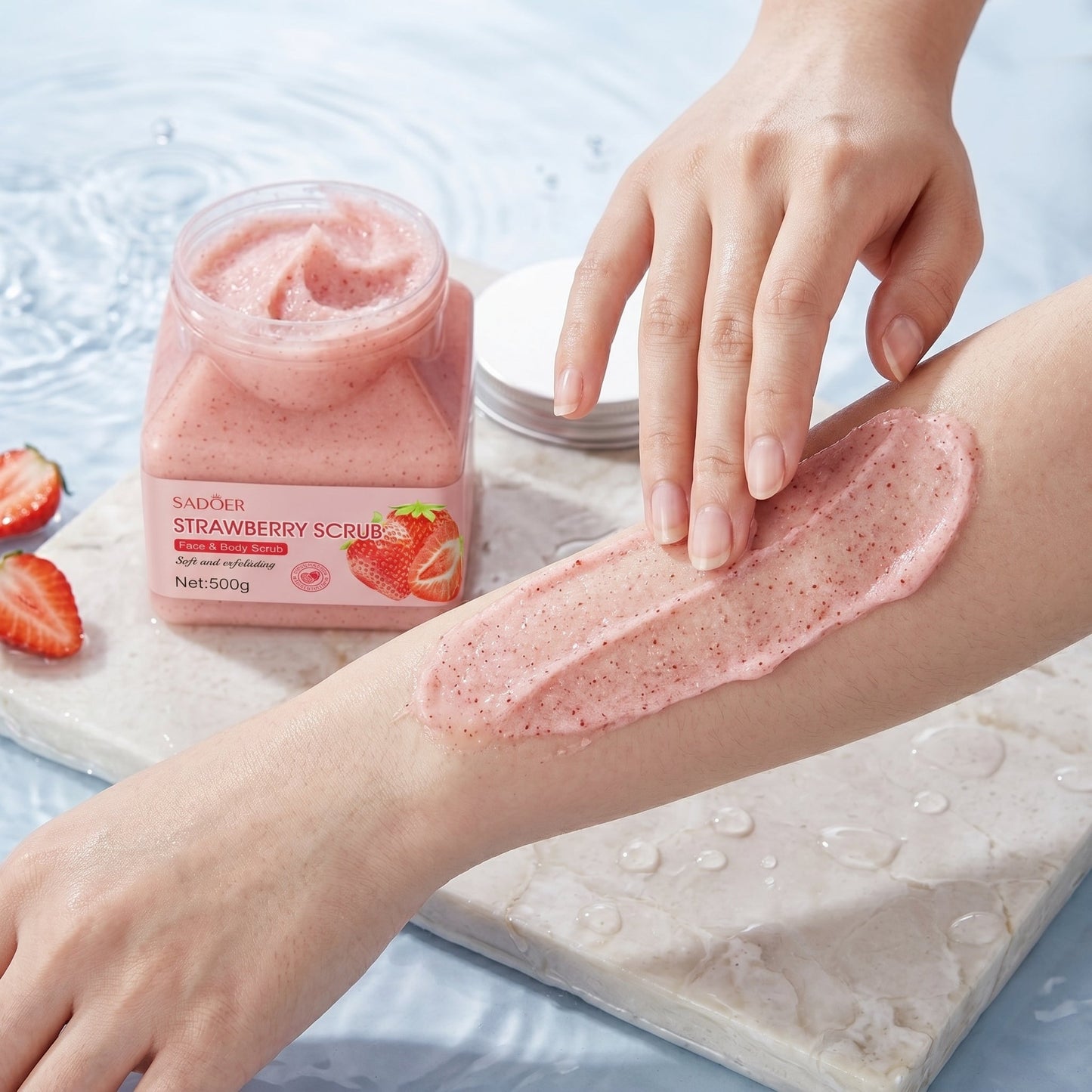 ⚠️Please take good care of your skin! ✅This gentle exfoliating scrub is suitable for all skin types.🎁-XXS