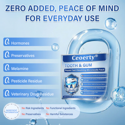 A Te Mosolyod🦷Ceoerty® Fog‑ és Ínyjavító Gyorsan Oldódó Mikrotűs Tapasz✨ (𝟓‑az‑1‑ben 💎 Zománc és Dentin Újraépítése • Ínyek Erősítése • Fogkő és Rossz Szag Megszüntetése • Fogfehérítés • Fogérzékenység Megállítása)