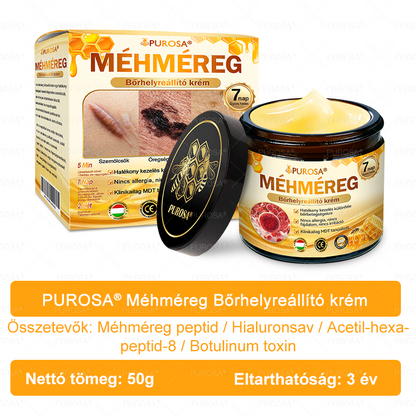 Magyarországról készült és szállított👩🏻‍⚕️✅PUROSA® Méhméreg Bőrfelújító Krém 🔥 UTOLSÓ NAP – 80% KEDVEZMÉNY🔥