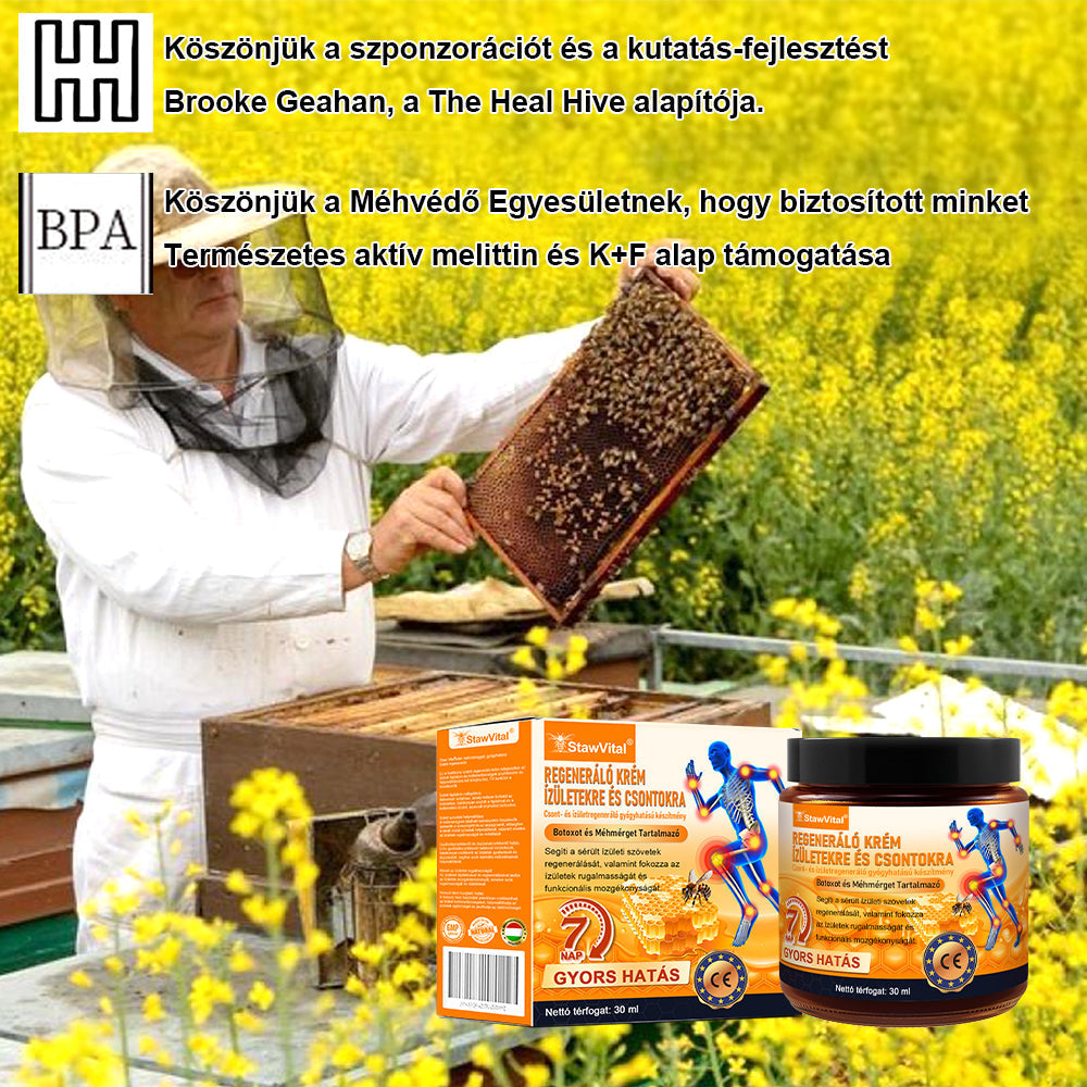 StawVital® Botoxot ésMéhmérget TartalmazóRegenerÃ¡ló KrÃém iz¼letekre ésCsontokra lMOT(MagyarOrtopéd Társaság) általtanúsitott termék