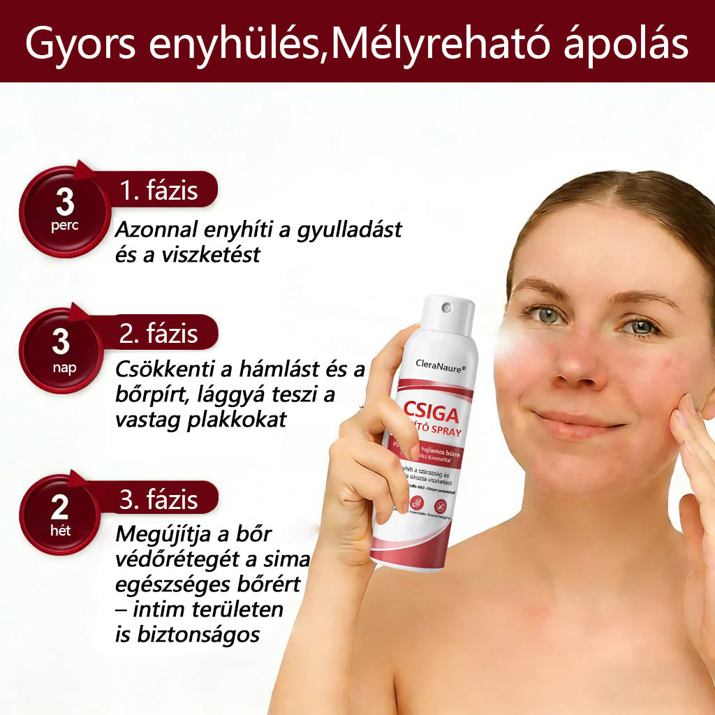 CleraNature® Bálnazsír Spray Viszkető, Hámló Psoriasisra Hajlamos Bőrre⭐