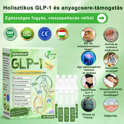 BuildLeafe® GLP-1 8-in-1 Fit & Vital Szájhigiéniai oldat Alkalmas elhízás, szív- és érrendszeri egészség, cukorbetegség, alvási apnoe, bélrendszeri egészség, ízületiproblémák és egyéb egészségügyi igények esetén