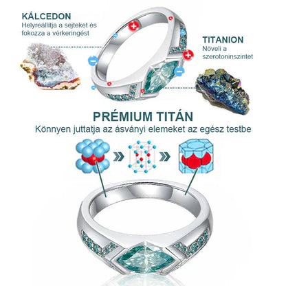 💎Laleia® Magnetológiás Moissanit Gyémánt Gyűrű
