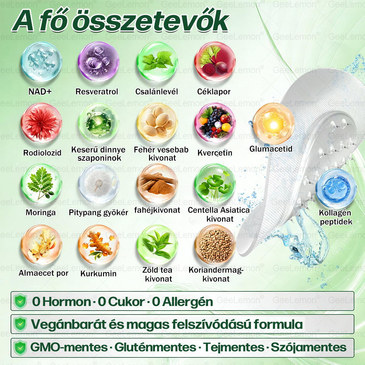 🎄🎄Ajánlott a Semmelweis Kórház által · 👩‍⚕️BENU hivatalos üzlet| 🎁 𝐆𝐞𝑒𝐿𝑒𝐦𝐨𝐧® Glumasetide 8 az 1-ben Karcsú és Egészséges Nano Mikrotűs Tapasz🍀🍀🍀🍀