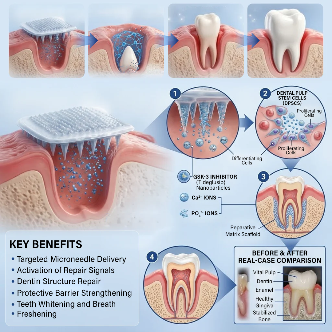 A Te Mosolyod🦷Ceoerty® Fog‑ és Ínyjavító Gyorsan Oldódó Mikrotűs Tapasz✨ (𝟓‑az‑1‑ben 💎 Zománc és Dentin Újraépítése • Ínyek Erősítése • Fogkő és Rossz Szag Megszüntetése • Fogfehérítés • Fogérzékenység Megállítása)
