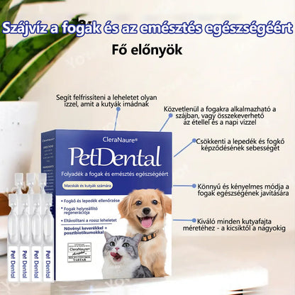 🌟[Hivatalos áruház] CleraNaure® Pet Dental & Digestive Health Oral Liquid – Frissíti a leheletet, eltávolítja a fogkövet, elősegíti az íny regenerálódását és stabilizálja a fogakat (macskák és kutyák számára) – Ma 80% kedvezménnyel!
