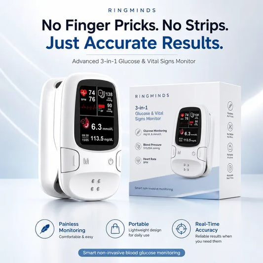 🔥Black Friday Sale🎁-Ringminds® Develops Newly Launched Non-Invasive Smart Glucose Meter 🔥made in the USA🔥