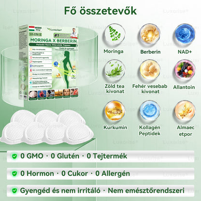 【Teljesen új PLUS tapasz】 ☘️☘️𝑳𝒖𝒙𝒂𝒓𝒊𝒔𝒆® 𝑴𝒐𝒓𝒊𝒏𝒈𝒂 𝑿 𝑩𝒆𝒓𝒃𝒆𝒓𝒊𝒏 10-𝑰𝒏-1 𝑯𝒂𝒍𝒂𝒅ó 𝑵𝒂𝒏𝒐 𝑴𝒊𝒌𝒓𝒐𝒕ű𝒌 𝑻𝒂𝒑𝒂𝒔𝒛 (𝑵𝒂𝒑𝒊 𝒆𝒈𝒚𝒔𝒛𝒆𝒓, 𝒍á𝒕𝒉𝒂𝒕ó 𝒗á𝒍𝒕𝒐𝒛á𝒔𝒐𝒌 7 𝒏𝒂𝒑 𝒂𝒍𝒂𝒕𝒕）𝑬𝒍𝒉í𝒛á𝒔, 𝒄𝒖𝒌𝒐𝒓𝒃𝒆𝒕𝒆𝒈𝒔é𝒈, 𝒂𝒍𝒗á𝒔𝒊 𝒂𝒑𝒏𝒐𝒆 é𝒔 í𝒛ü𝒍𝒆𝒕𝒊 𝒑𝒓𝒐𝒃𝒍é𝒎á𝒌