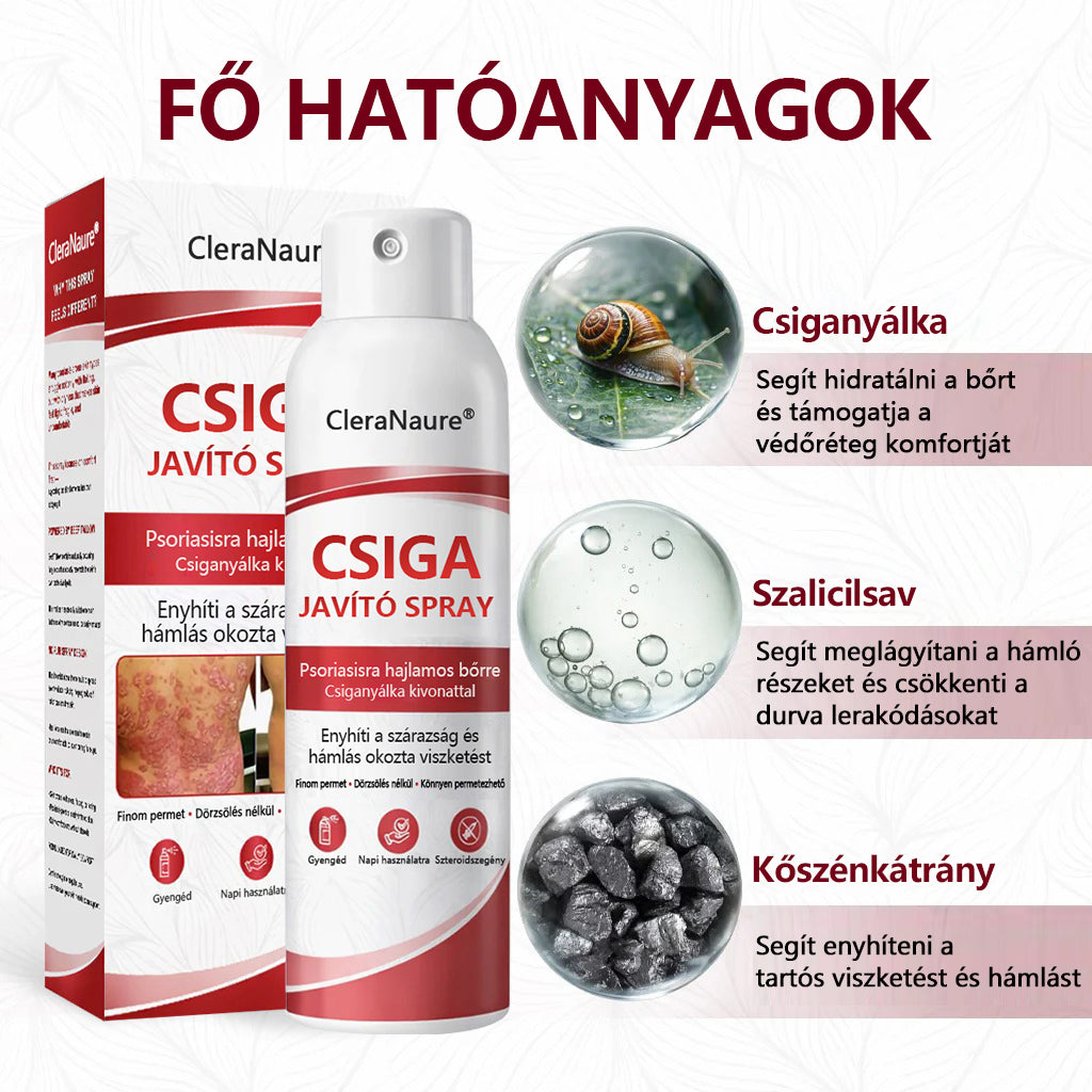 CleraNature® Bálnazsír Spray Viszkető, Hámló Psoriasisra Hajlamos Bőrre⭐