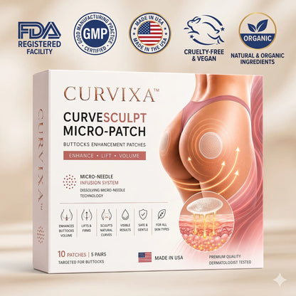 Curvixa™ CurveSculpt Micro-Patch ✦ Sculpt • Firm • Smooth Lower Body Curves ✦ Micro-Needle Infusion System