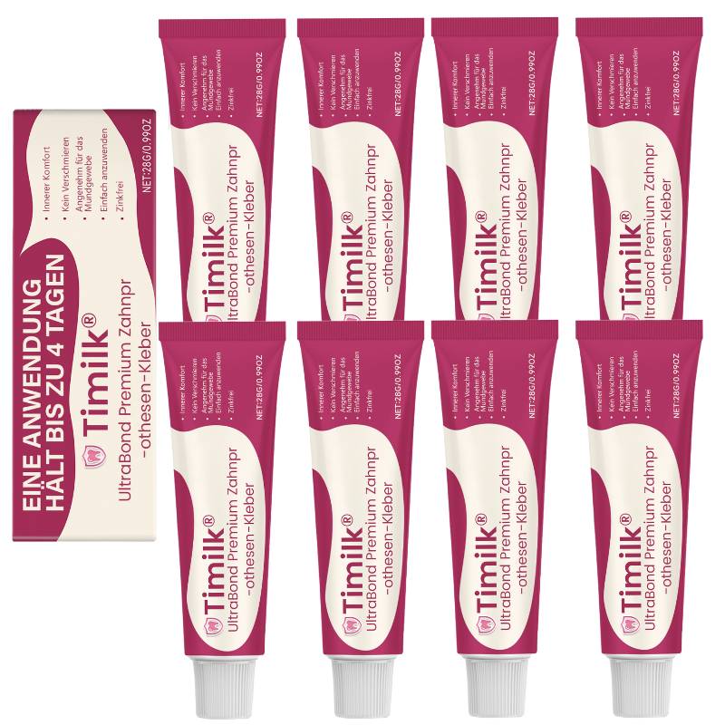 UltraBond Premium Denture Adhesive 🔥 FDA Certified (Clinically Proven 4-Day Hold for Secure, Comfortable & Zinc-Free Denture Fit 🦷)