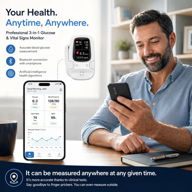 🔥Black Friday Sale🎁-Ringminds® Develops Newly Launched Non-Invasive Smart Glucose Meter 🔥made in the USA🔥