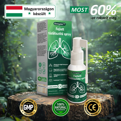 🍀🍀Gooyeer™ Fejlett Tüdőtisztító Spray - Tüdőspecialisták ajánlásával -CE tanúsítvánnyal rendelkezik