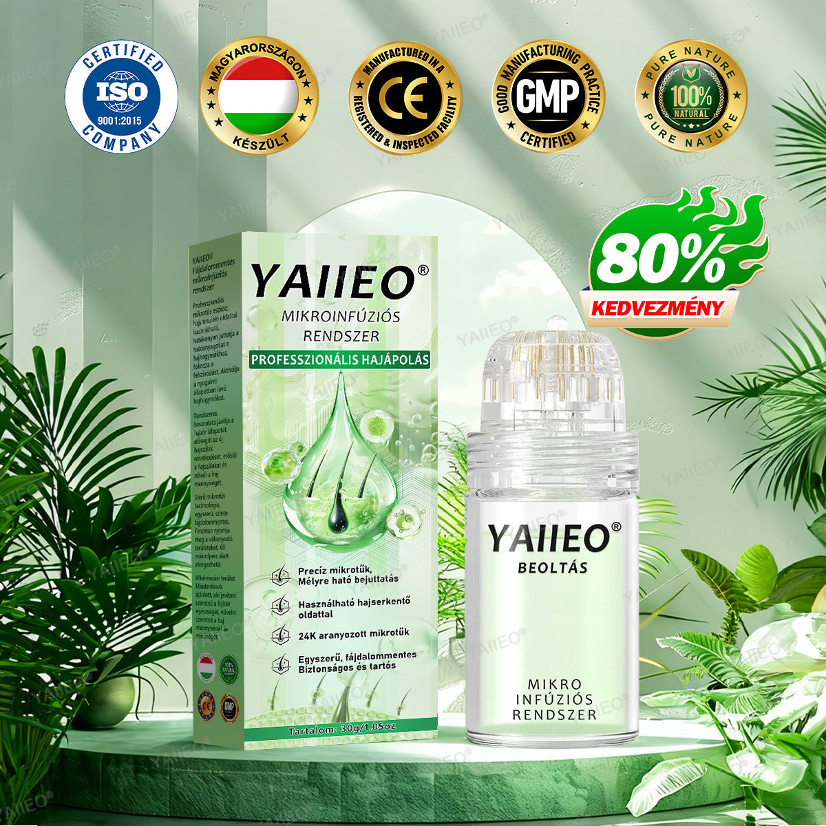 🍍𝐘𝐀𝐈𝐈𝐄𝐎® 𝑭á𝒋𝒅𝒂𝒍𝒐𝒎𝒎𝒆𝒏𝒕𝒆𝒔 𝑴𝒊𝒌𝒓𝒐𝒊𝒏𝒇ú𝒛𝒊ó𝒔 𝑹𝒆𝒏𝒅𝒔𝒛𝒆𝒓 Mélyen ható DHT-blokkolás, hajhagymák újraaktiválása és látható hajnövekedés