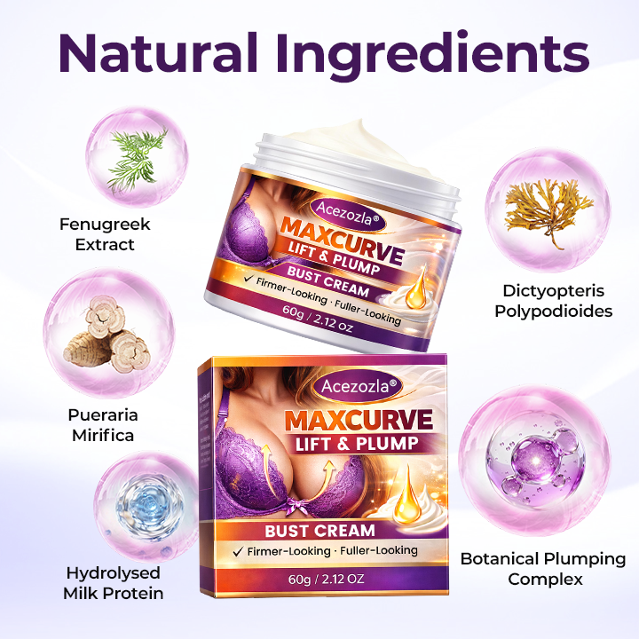 The Secret to a Perfectly Plump Bust – Acezozla® Maxcurve Lift & Plump Cream