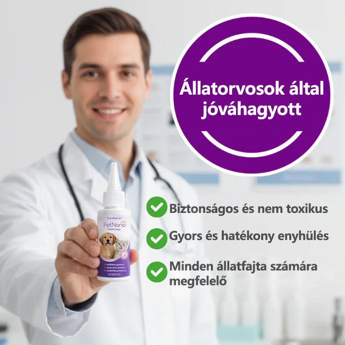 Utolsó 3 óra, 40% kedvezmény | CleraNaure® PetNano Állatszemcsepp