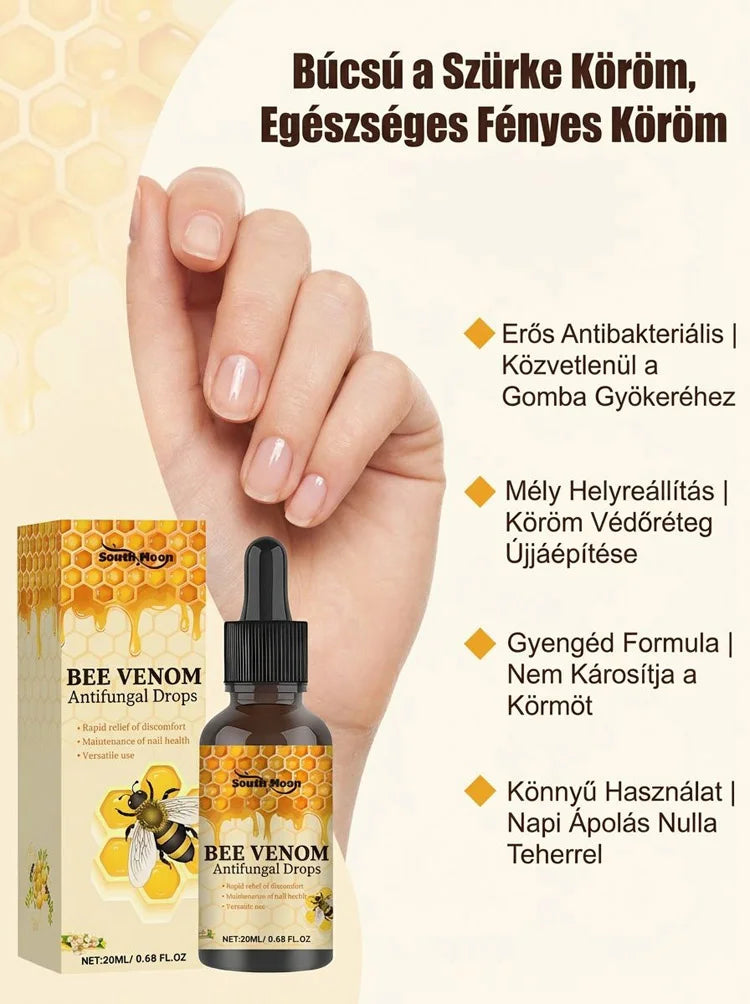 ✨[7 Napos Csodás Körömfényesítés]🐝 Méhméreg Prémium Körömápoló Cseppek