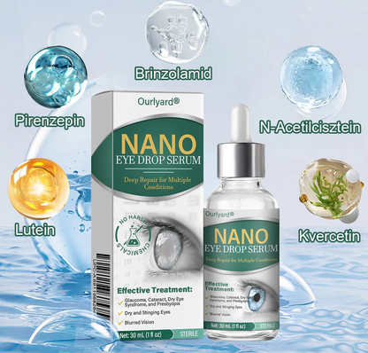 Ourlyarde® Nano Szemcsepp Szérum ✅ FDA által jóváhagyott(Alkalmas presbyopia, száraz szem szindróma, glaukóma és szürkehályog eseté⭐⭐