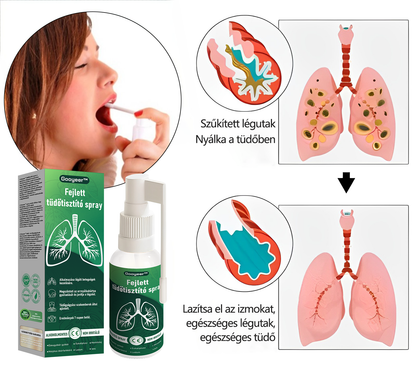 🍀🍀Gooyeer™ Fejlett Tüdőtisztító Spray - Tüdőspecialisták ajánlásával -CE tanúsítvánnyal rendelkezik