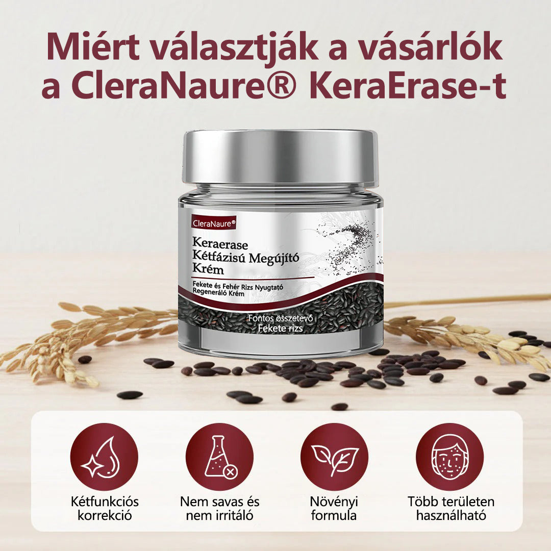 ⭐💎Hivatalos áruház👨‍⚕️ CleraNaure® KeraErase - Kettős hatású bőrfiatalító krém 👨‍⚕️ (Kettős hatású fiatalítás – simítja a kiemelkedő dudorokat és lebontja a mélyen lerakódott keratint savak és irritáció nélkül)